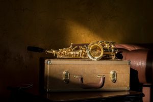 sax sur étui